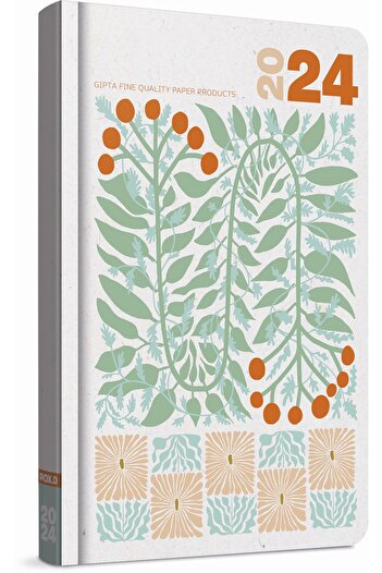 Gıpta 2024 139-ROK Rox-D Thread Stitched Hard Cover 13x21 Daily Cream Agenda