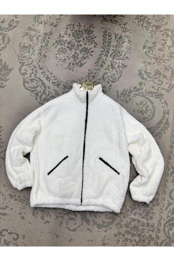 ROBERTO BORNOVA Unisex Λευκό Πλεκτό Παλτό Oversize