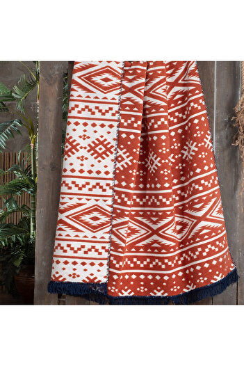 Sarev Ethno Tan Single Cotton Blanket 160*220 cm