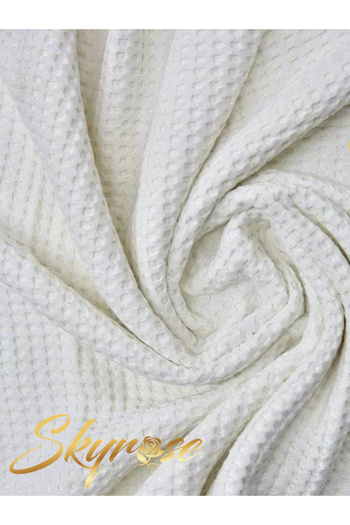 Skyrose White Single Pique with Cotton Pool, 160x230 cm Single Hotel Pique, Economic Pique, White Cover