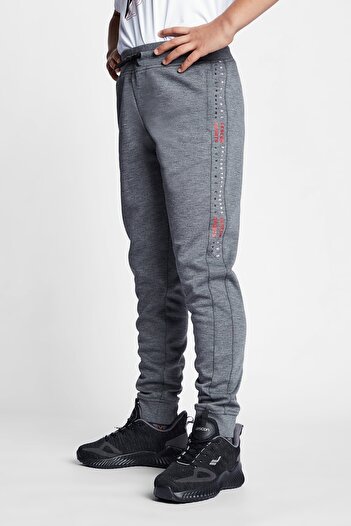 Lescon Gray Melange Kids Sweatpants 22b-3104
