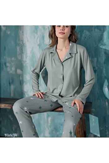 Mihra MIHRA MILAN PAJAMA SET GREEN 50901-6