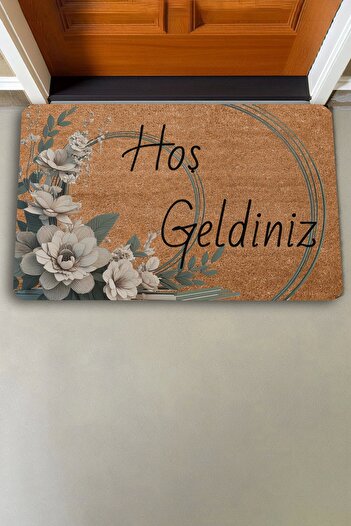 Valerine Life White Water Lily Welcome Door Mat 45x70cm