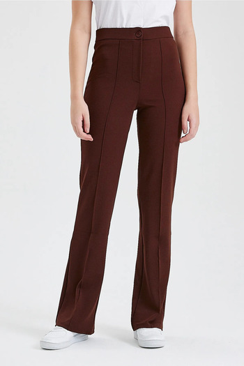 HAKKE Women's High Waist Gathered Flared Leg Palazzo Pants