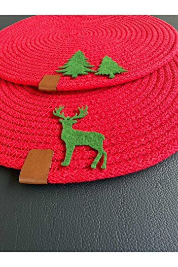 evdeucuz Tree 2-pack 35 cm Placemat Red