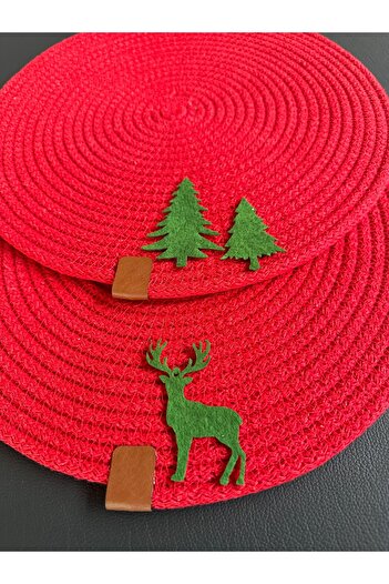evdeucuz New Year's Supla 2-Piece Runner - American Table Placemat