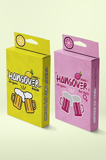 Planet Butik Mini Hangover Set of 2 - Classic and Girl's Drinking Game