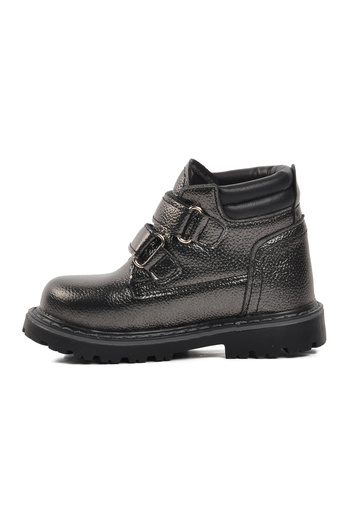 AYAKMOD Ctaye-B Platinum-Black Baby Boots with Fleece Inside