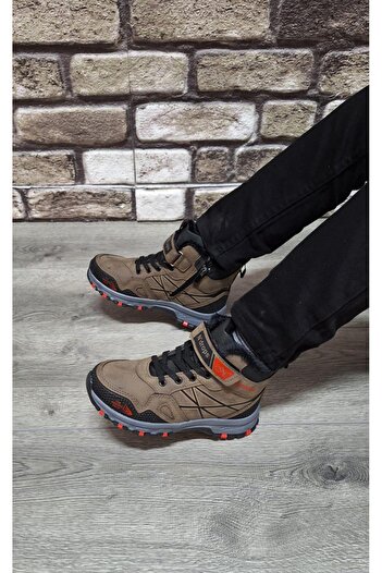 Bukond Rahat İçi Kürklü Ortopedik Taban Outdoor Spor Cırtlı Çocuk Botu