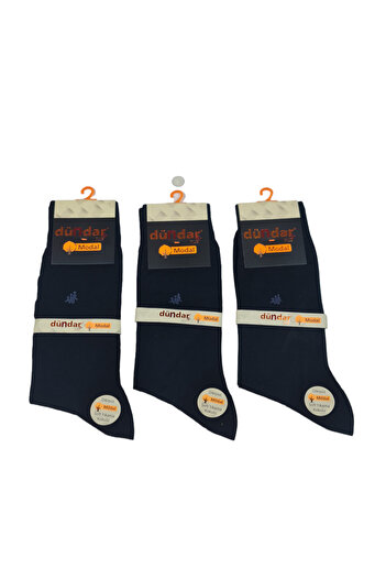 Dündar Men's 3-Pack Black Four Seasons Modal Socks