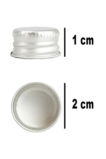 Digithome 6’lı 50 ml Gümüş Metal Kapaklı Cam Zencefil Shot Şişesi Söz Nişan Hediyelik Kolonya Şişesi C1-1-149