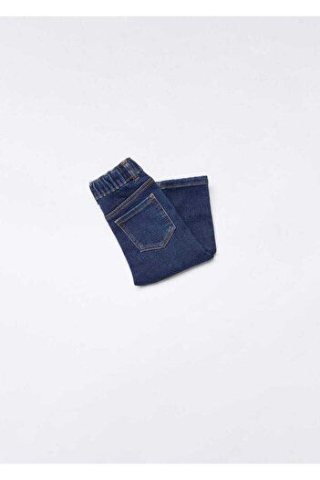 MANGO Baby Beli bağcıklı jean pantolon