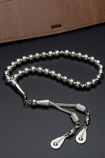 OTTOTESBİH Gift Sphere Cut Wrist Length Metal Prayer Beads