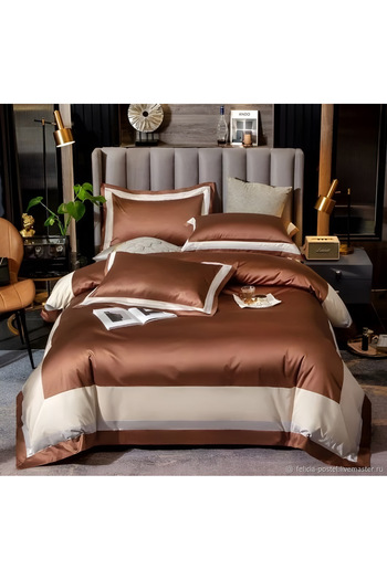 METİNEV Crystal shiny cotton satin non-slip quality bedding set