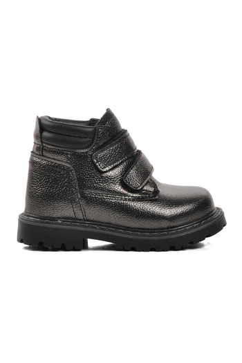 AYAKMOD Ctaye-B Platinum-Black Baby Boots with Fleece Inside