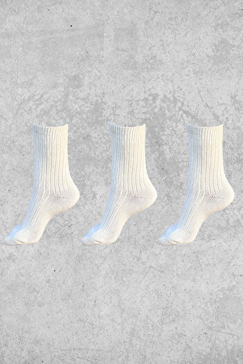 ITSOCKS Ribbed Cotton Thick Medium Size 3-Piece Socks