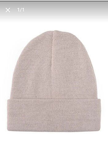 Nilbutik Unisex Folded Basic Beret Knitwear Autumn Winter
