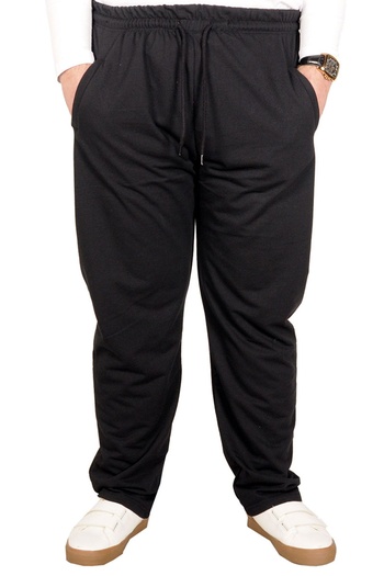ModeXL Mode Xl Ανδρική αθλητική φόρμα μεγάλου μεγέθους με πάτο Recycle 2 Ip B11106 Μαύρο