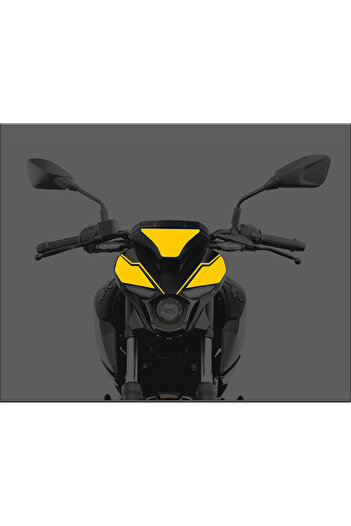 Bajaj N250 Head Grenade Sticker Headlight Grenade Sticker REFLECTIVE YELLOW