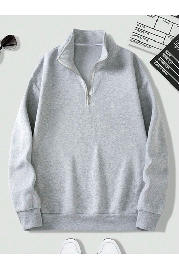 viperkombin Winter Oversize Half Zipper Sweatshirt