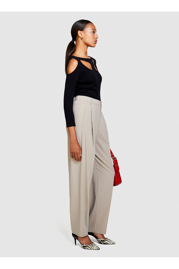 Sisley High Waist Regular Mink Women's Pants 4Ph7Lf044