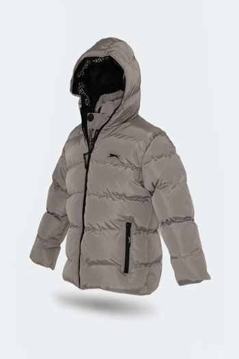 Slazenger NEONS IN Unisex Kids Coat & Coat Stone Gray