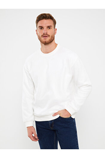 LC Waikiki Crew Neck Long Sleeve Fleece Men's Sweatshirt