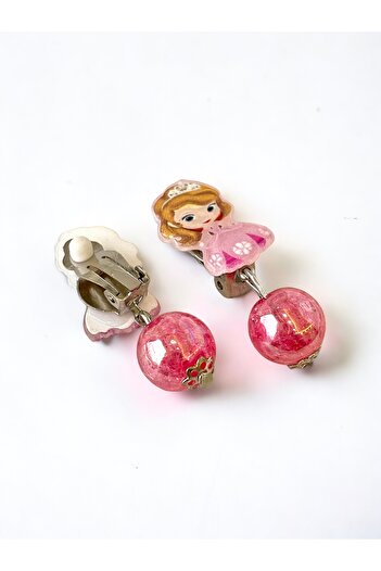 minibuki Crowned Princess Figured Stud Children's Earring
