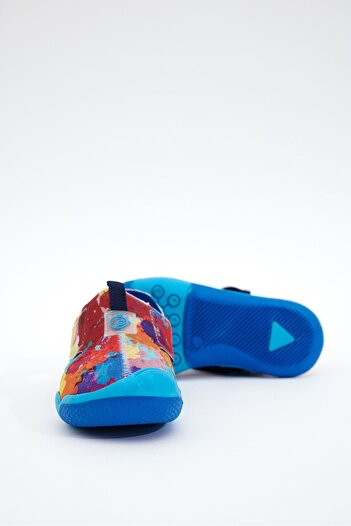 Dudino Multicolor Kız Queen Desenli Cırt Cırtlı Çocuk Sandalet
