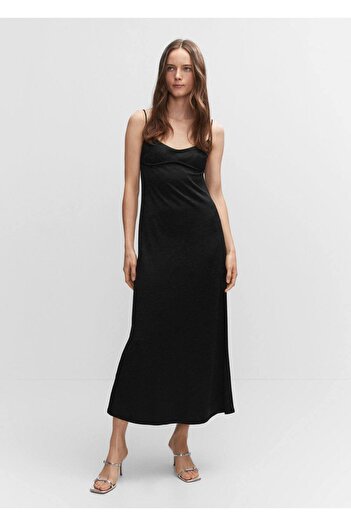 MANGO Woman Backless Long Dress