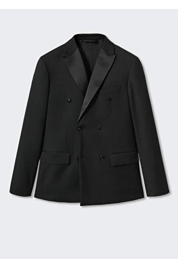 MANGO Man Saten Yakalı Blazer Ceket