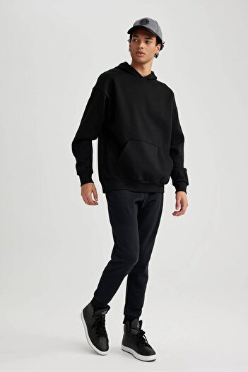 DeFacto A4387AX/BK81 Defacto Erkek Eşofman Alt BLACK