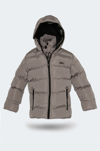 Slazenger NEONS IN Unisex Kids Coat & Coat Stone Gray