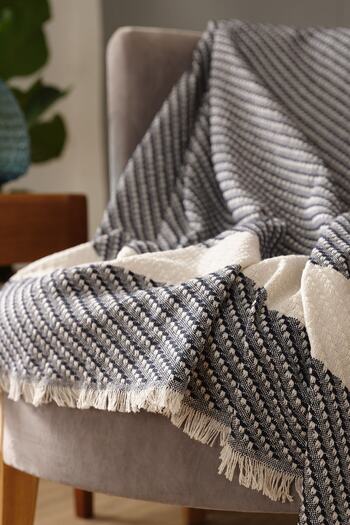 Karaca Home Wilma Lacivert Throw Battaniye 130x170 Cm