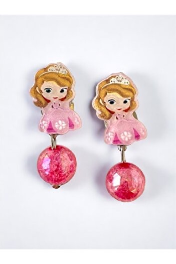 minibuki Crowned Princess Figured Stud Children's Earring