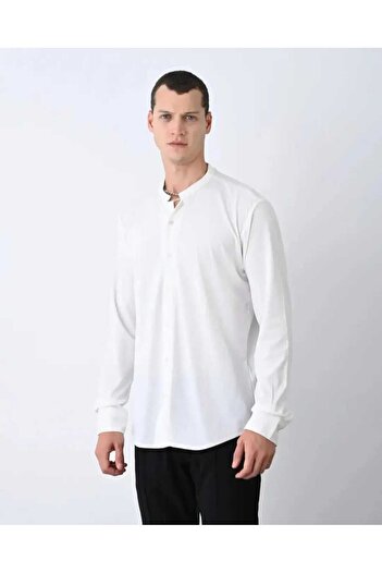 KUN SPORTSWEAR Тонка сорочка з ластиком, спеціальний дизайн коміра
