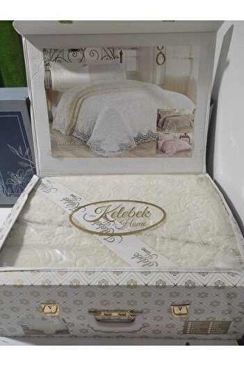 KELEBEKHOME Butterfly Patterned Bedspread - Home Decor