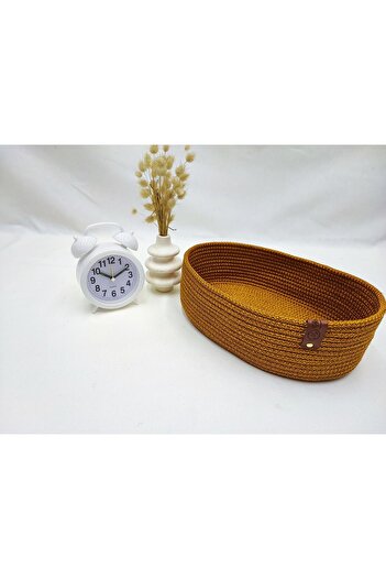 Meryemce Ev Tekstili Copper Bread Basket