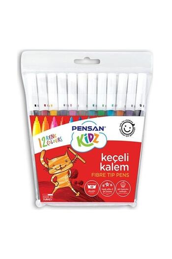 Pensan قلم لباد 12 لونًا