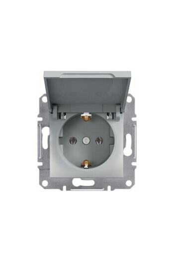 Schneider Electric إطار مقبس مؤرض مغطى بالألمنيوم من Asfora Plus متضمن
