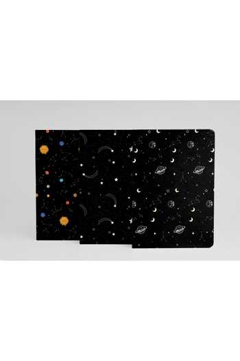 heybem 3-Piece Notebook Sets -A5 - Ruled - 13x21 Cm - 64 Pages
