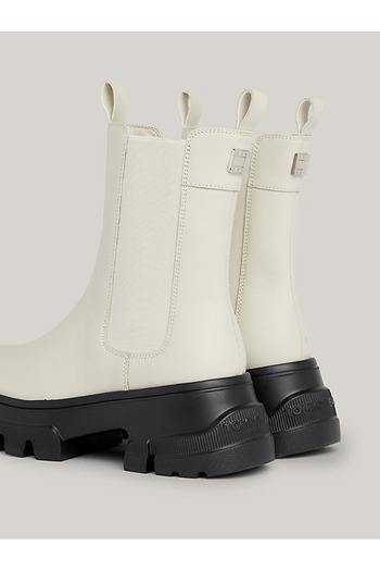 Tommy Hilfiger Leather Chunky Cleat Chelsea Boots