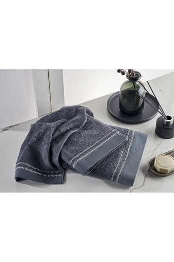 Marie Claire Anthracite Paris Bamboo Spencer 3-Piece Towel Set