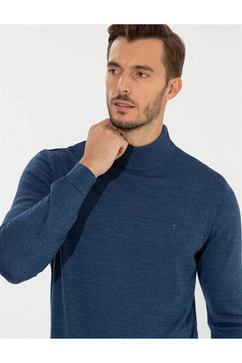 Pierre Cardin Indigo Regular Fit Basic Sweater