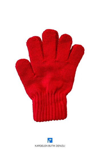 Kardelen Butik Denizli Full Finger Children's Orlon Gloves (Ages 5-8)