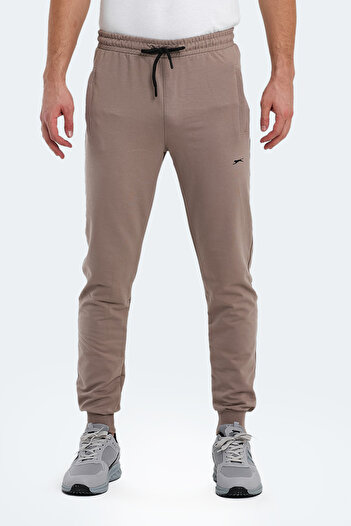 Slazenger Oluften I Men's Stone Gray Sweatpants with Pockets