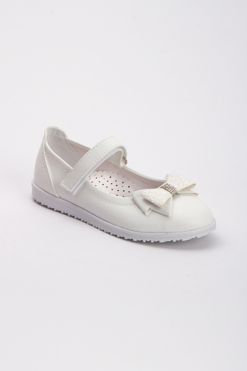 Sare Çocuk Giyim White Non-Slip Sole Girl Princess Ballerinas