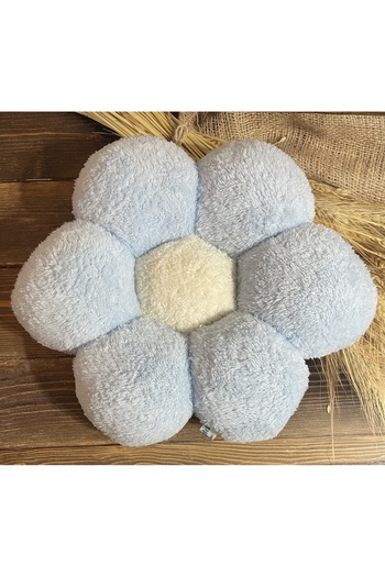 happyteks Daisy baby blue throw pillow plush pillow decorative