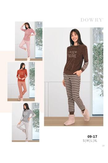 DOWRY Uzun Kollu Kadın Pijama Takımı