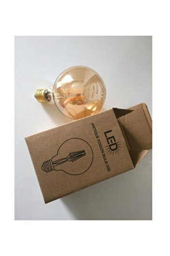 Edison Rustik Led Ampül E27 Duy G95 Glop Model Sarı Işık Tasarruflu Dekoratif Ampul